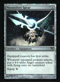 Magic: The Gathering - Prerelease Cards Moonsilver Spear 217 Promo Foil - Image 1