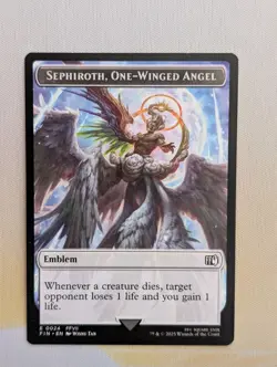 Sephiroth, One Winged Angel - Robot Warrior Double Sided Token (Regular) FF MTG - Image 1