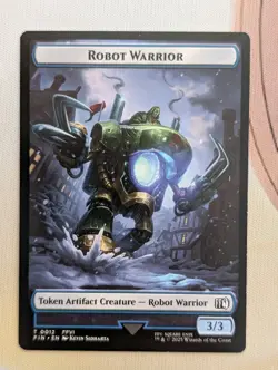 Sephiroth, One Winged Angel - Robot Warrior Double Sided Token (Regular) FF MTG - Image 2