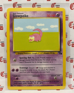 Slowpoke - Common - 55/62 - Pokemon 1999 WOTC Fossil Set Vintage - NM - Image 1