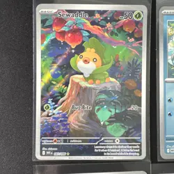 Pokemon Black Bolt White Flare 6 Card Lot Sewaddle 087 Oshawott 021 Masterball + - Image 2