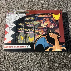 Pokemon 25th Anniversary Celebrations Lance's Charizard V Collection New Sealed 820650809392 - Image 1