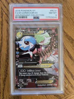 Pokemon XY Generations Radiant Collection Mega Gardevoir EX RC31/RC32 PSA 8 NM - Image 1