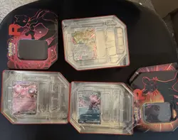 Pokemon Team Rocket Tins 3x + Promo - No Packs Empty For Display Mewtwo - Image 2
