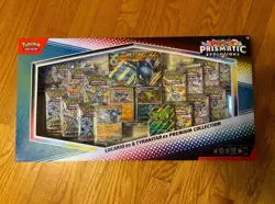 PRISMATIC EVOLUTIONS Lucario EX and Tyranitar EX Premium Collection BREAND NEW - Image 1