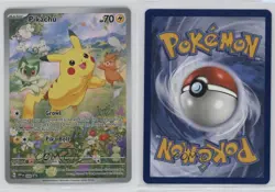 Pikachu (Paldea Adventure Chest) Holo Pokemon Scarlet & Violet Black Star Promo - Image 3