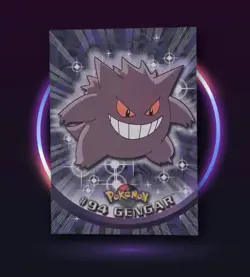 1999 GENGAR #94 Topps Pokemon Blue Logo TV Animation Edition Non-Holo Card - Image 1