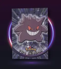 1999 GENGAR #94 Topps Pokemon Blue Logo TV Animation Edition Non-Holo Card - Image 2