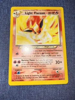 Pokemon TCG Light Flareon Card 46/105 Neo Destiny Regular - Image 2