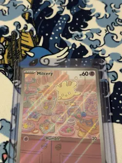Milcery 152/142 Pokemon TCG Stellar Crown Illustration Rare Holo Card NM/Mint - Image 3