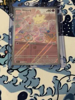 Milcery 152/142 Pokemon TCG Stellar Crown Illustration Rare Holo Card NM/Mint - Image 4