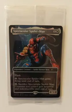 Magic The Gathering Marvel Legends Spectacular Spider-Man Promo Card - Image 1