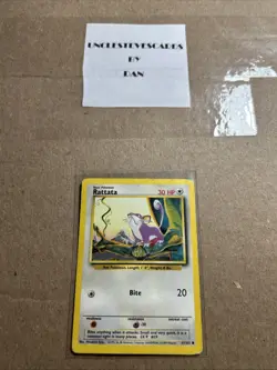 Rattata 61/102 Base Set WOTC Pokemon Card - Vintage - LP - Image 1