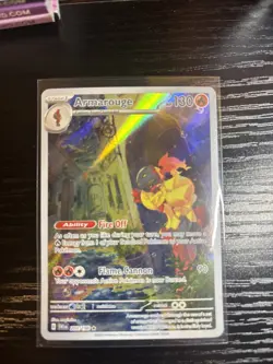 Pokemon Amarouge Error Card!! Insufficient Ink Misprint #203/198 Scarlet Violet - Image 1