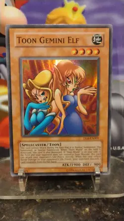 TOON GEMINI ELF Holo Foil YU-GI-OH Trading Card DL6-EN001 - Image 1