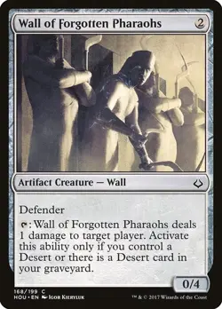 Wall of Forgotten Pharaohs 4x FOIL HOU MTG Hour of Devastation Common MINT artif - Image 1