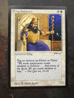 *** ARABIAN NIGHTS King Suleiman *** NM-Mint - DUTY FREE - Magic MtG - Image 1