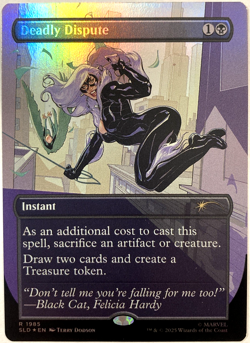 MTG Deadly Dispute (Rainbow Foil) Secret Lair x Spider-Man 1985 NM - Image 1
