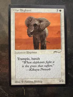 *** ARABIAN NIGHTS War Elephant (Light) *** NM-Mint! - DUTY FREE - Magic MtG - Image 1