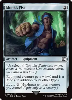 Monk's Fist FIN Final Fantasy MTG 265 M/NM - Image 1