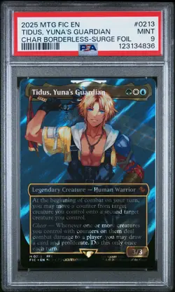 2025 MTG FINAL FANTASY COMMANDER #0213 TIDUS, YUNA'S GUARDIAN PSA 9 - Image 1