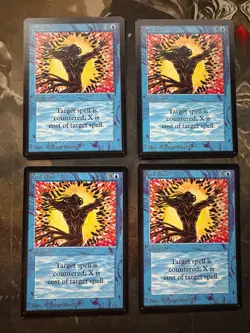 *** BETA 4x Spell Blast *** NM-Mint! - DUTY FREE - Vintage Magic MtG - Image 1