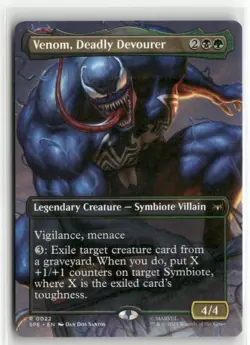 Venom, Deadly Devourer Borderless - Spider-Man Eternal-Legal MTG NM - Image 1