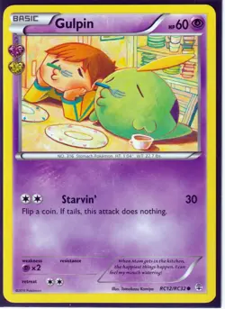 2016 POKEMON GULPIN RC12/RC32 GENERATIONS- RADIANT COLLECTION REGULAR-NM/M - Image 1