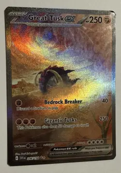 Great Tusk EX 246/198 (Alt Art) Scarlet and Violet Pokemon TCG NM/M - Image 2