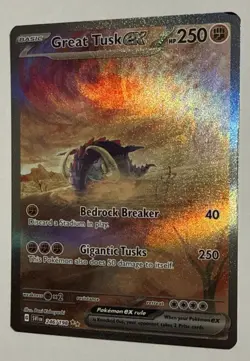 Great Tusk EX 246/198 (Alt Art) Scarlet and Violet Pokemon TCG NM/M - Image 3