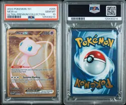 Pokemon Mew ex 151 Ultra-Premium Coll. Gold Metal Promo #205 PSA 10 Gem Mint - Image 3