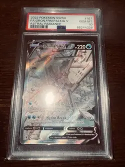 2022 POKEMON SWSH FA/ORGN.FRM.PALKIA V ASTRAL RADIANCE Psa 10 - Image 1