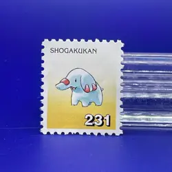 Phanpy SHOGAKUKAN Pokemon postage stamp No.231 Japanese F/S - Image 1