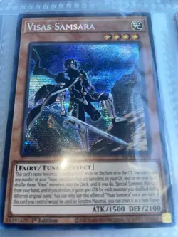 Visas Samsara MP24-EN108 Promatic Secret Rare 1st Editor Yugioh - Image 2