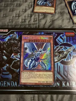 Yugioh! Blue-Eyes Shining Dragon LCKC-EN008 Secret Rare Unlimited NM - Image 1