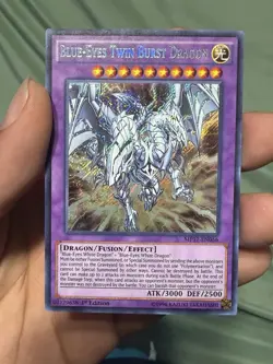 Yugioh Blue-Eyes Twin Burst Dragon MP17-EN056 1st Edition Secret Rare NM - Image 1