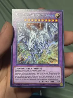 Yugioh Blue-Eyes Twin Burst Dragon MP17-EN056 1st Edition Secret Rare NM - Image 2