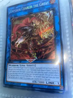 Emperor Charles the Great Prismatic Secret Rare Card 1st Edition Yugioh - Image 2