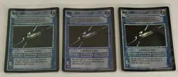 Decipher Star Wars CCG Reflections I 1 Red 5 Foil Mint 3 Card Lot Unplayed - Image 1