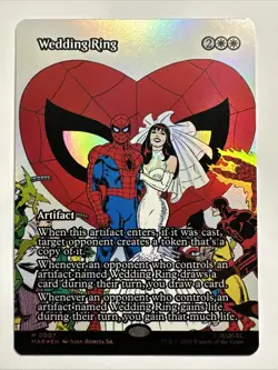 Wedding Ring (Borderless) Marvel Universe Eternal-Legal Foil 2025 MTG Card NM - Image 1