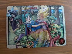 Bulma Dragon Ball Z Waifu Doujin Cute Anime Sparkle Foil Card - Image 1