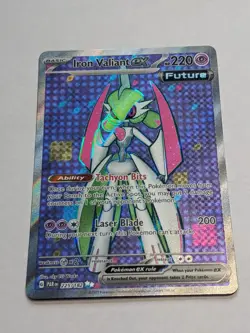 PACK FRESH - Iron Valiant ex -225/182 TCG Paradox Rift Ultra Rare Pokemon Card - Image 1