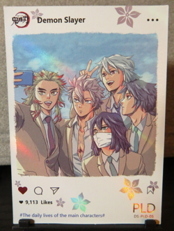 Selfie of the Guy Hashiras Demon Slayer PLD Rare Glitter Holo Card NM CCG Anime - Image 1