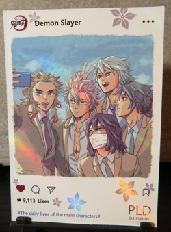 Selfie of the Guy Hashiras Demon Slayer PLD Rare Glitter Holo Card NM CCG Anime - Image 2