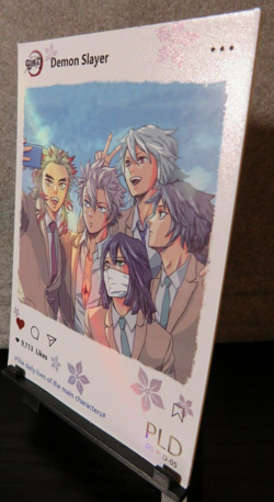 Selfie of the Guy Hashiras Demon Slayer PLD Rare Glitter Holo Card NM CCG Anime - Image 3