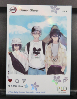 Obanai Sanemi & Giyu Demon Slayer PLD Rare Glitter Holo Card NM CCG Anime - Image 1