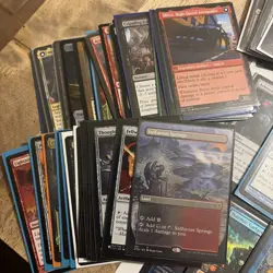 Magic The Gathering Lot (150 Cards) NM/LP Mixed Types + Deck Box + Card Sleeves - Image 2