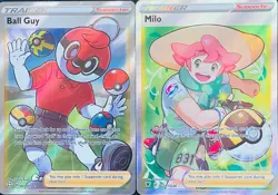 2021-22 POKEMON TRAINER'S FULL ART ULTRA RARE HOLO - 2 CARD LOT - Image 1