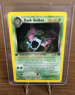 Pokemon TCG Dark Golbat 1st Edition Holo Card - Team Rocket 07/82 MP-LP - Image 4
