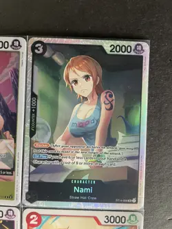 Nami One Piece TCG 4-card lot ST14 Super Rare + OP06 Rare + more - ships PWE - Image 3